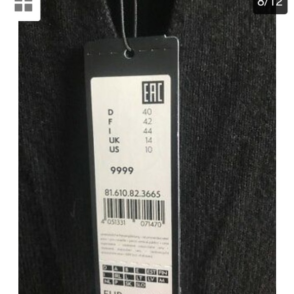 SALE NWT Comma Sz 10 Black knit dress - Picture 4 of 7